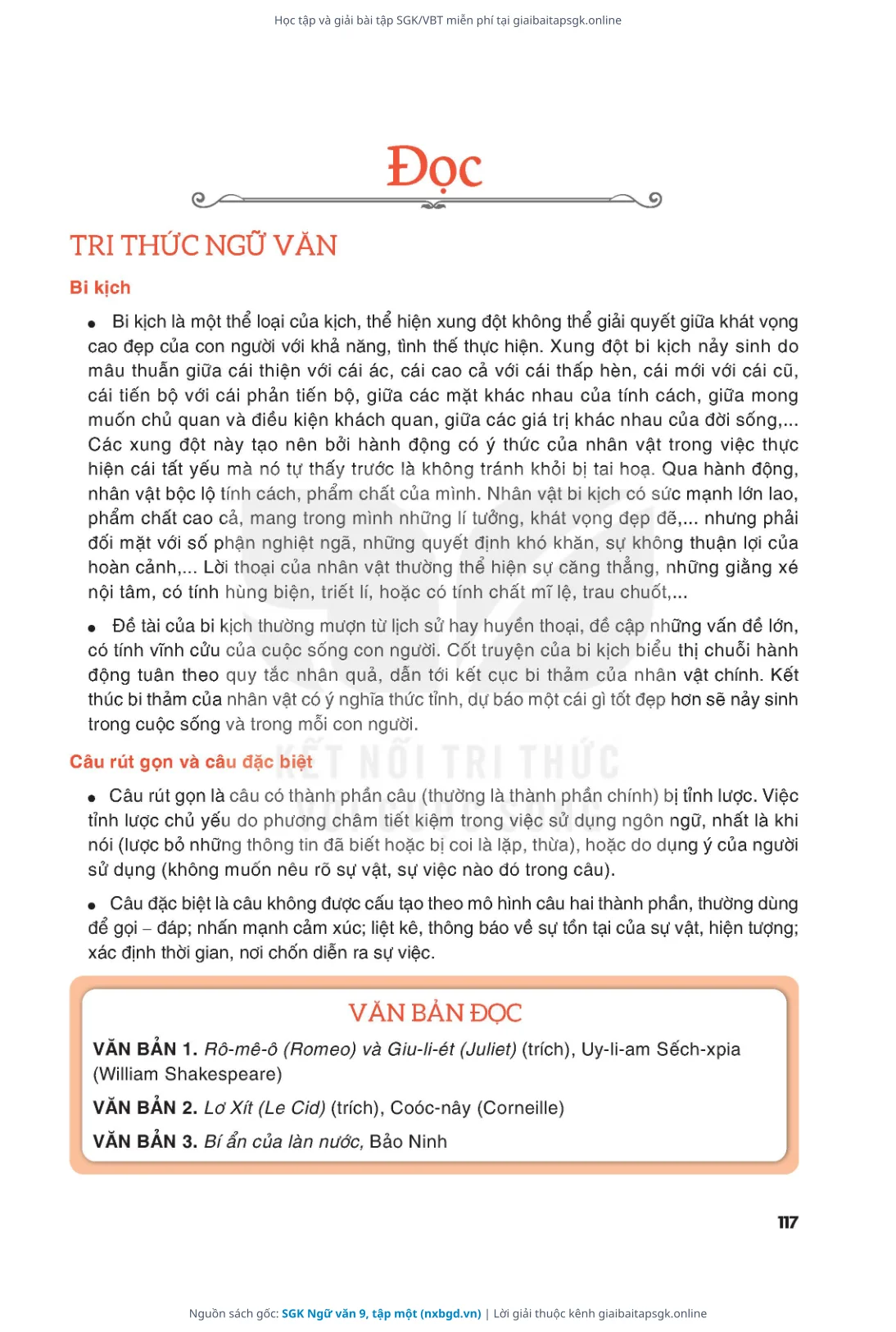 Trang 118 sách giáo khoa SGK Ngữ văn 9, tập một thu nhỏ