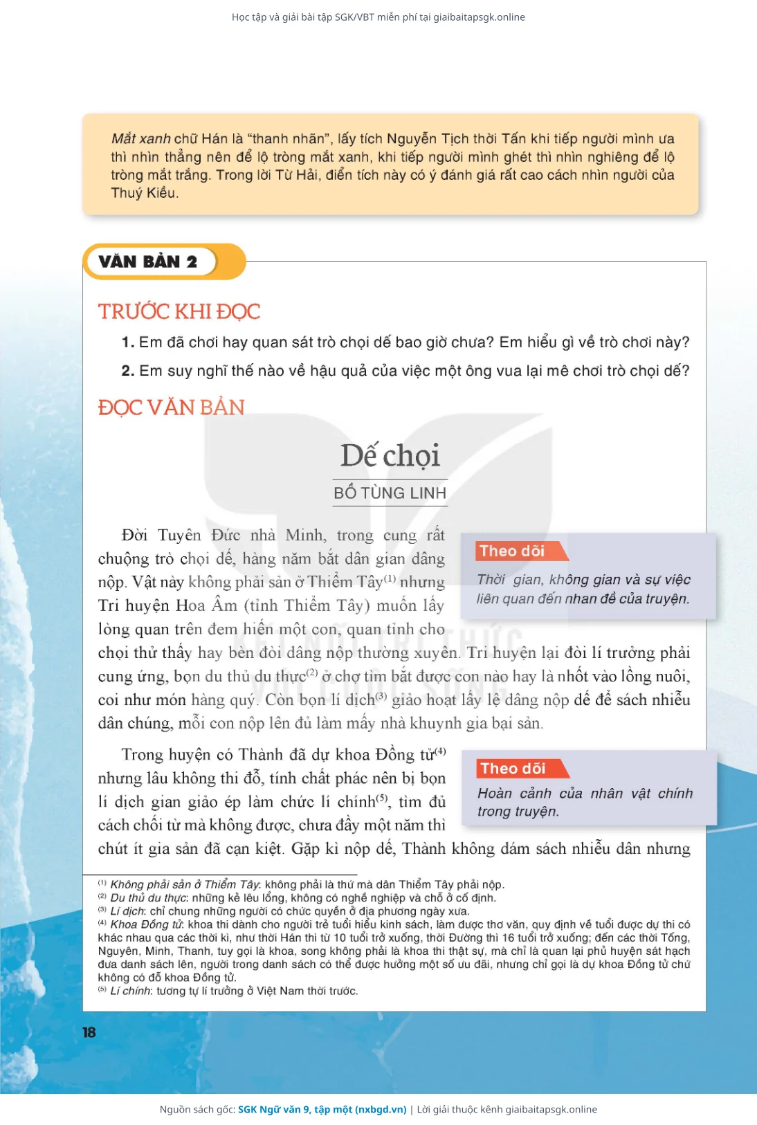 Trang 19 sách giáo khoa SGK Ngữ văn 9, tập một thu nhỏ