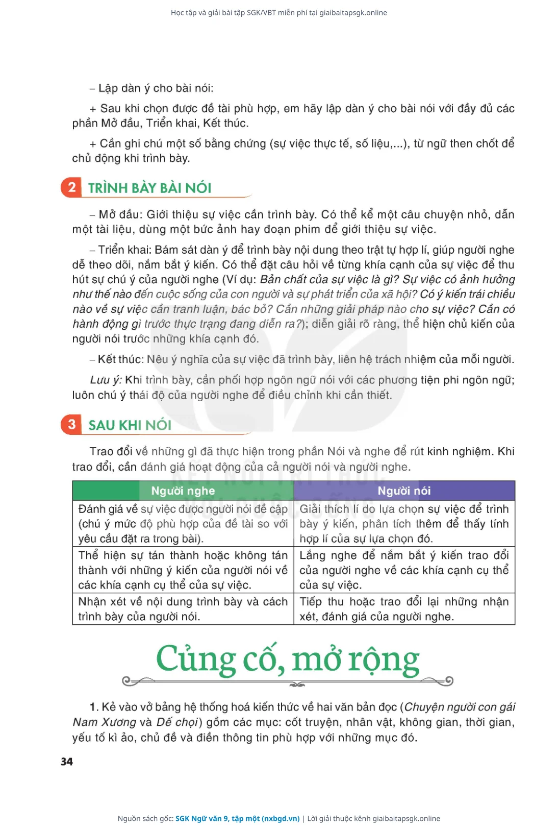 Trang 35 sách giáo khoa SGK Ngữ văn 9, tập một thu nhỏ