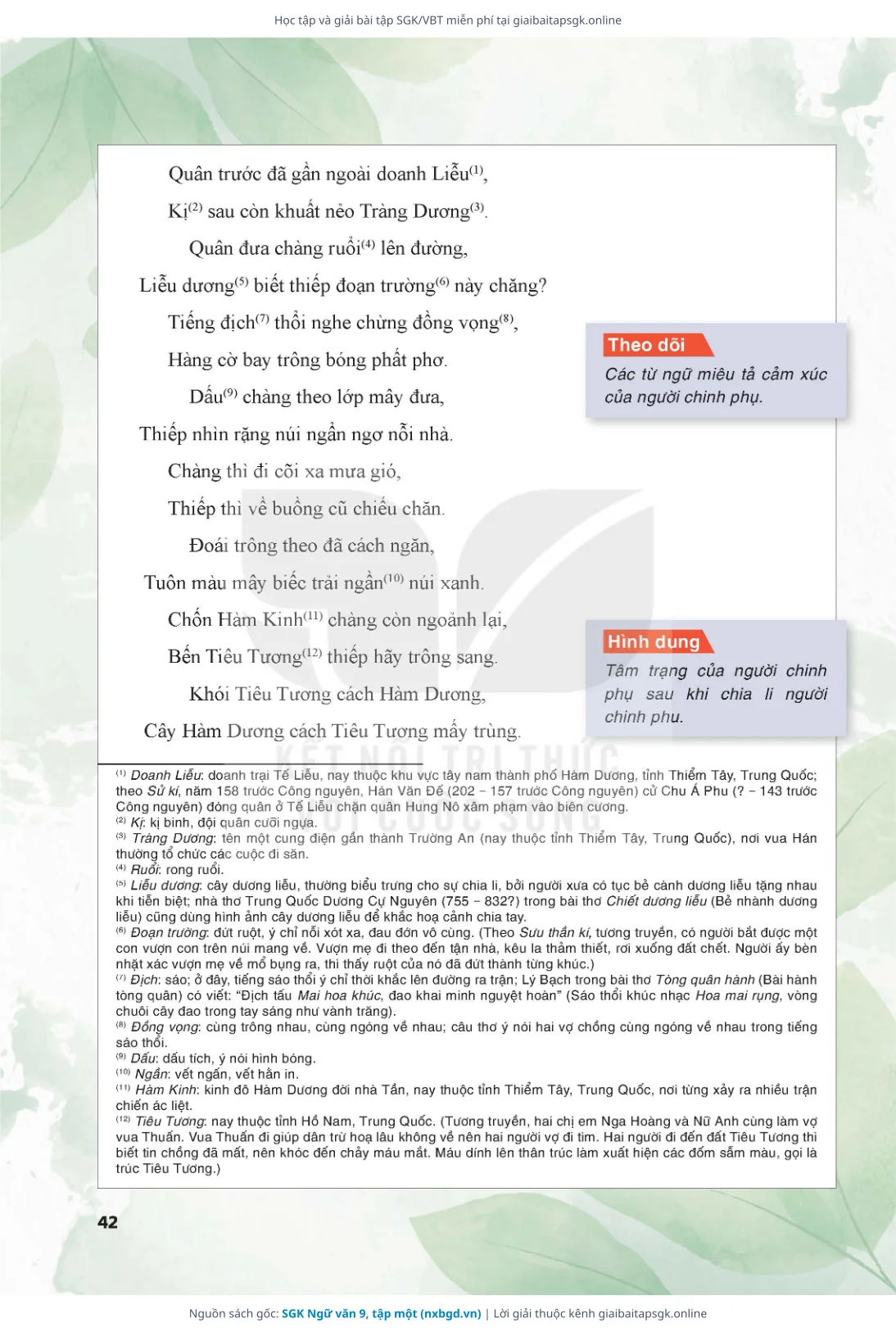 Trang 43 sách giáo khoa SGK Ngữ văn 9, tập một thu nhỏ