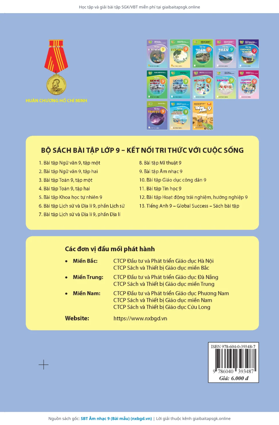 Trang 9 sách giáo khoa SBT Âm nhạc 9 (Bài mẫu) thu nhỏ