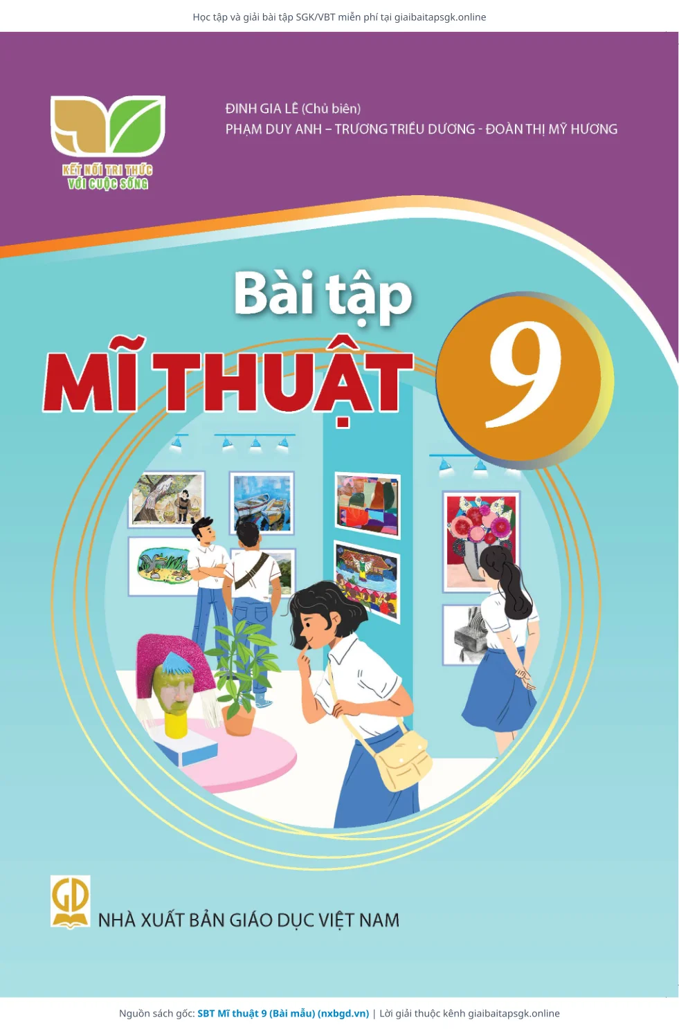 Trang 1 sách giáo khoa SBT Mĩ thuật 9 (Bài mẫu) bản chuẩn