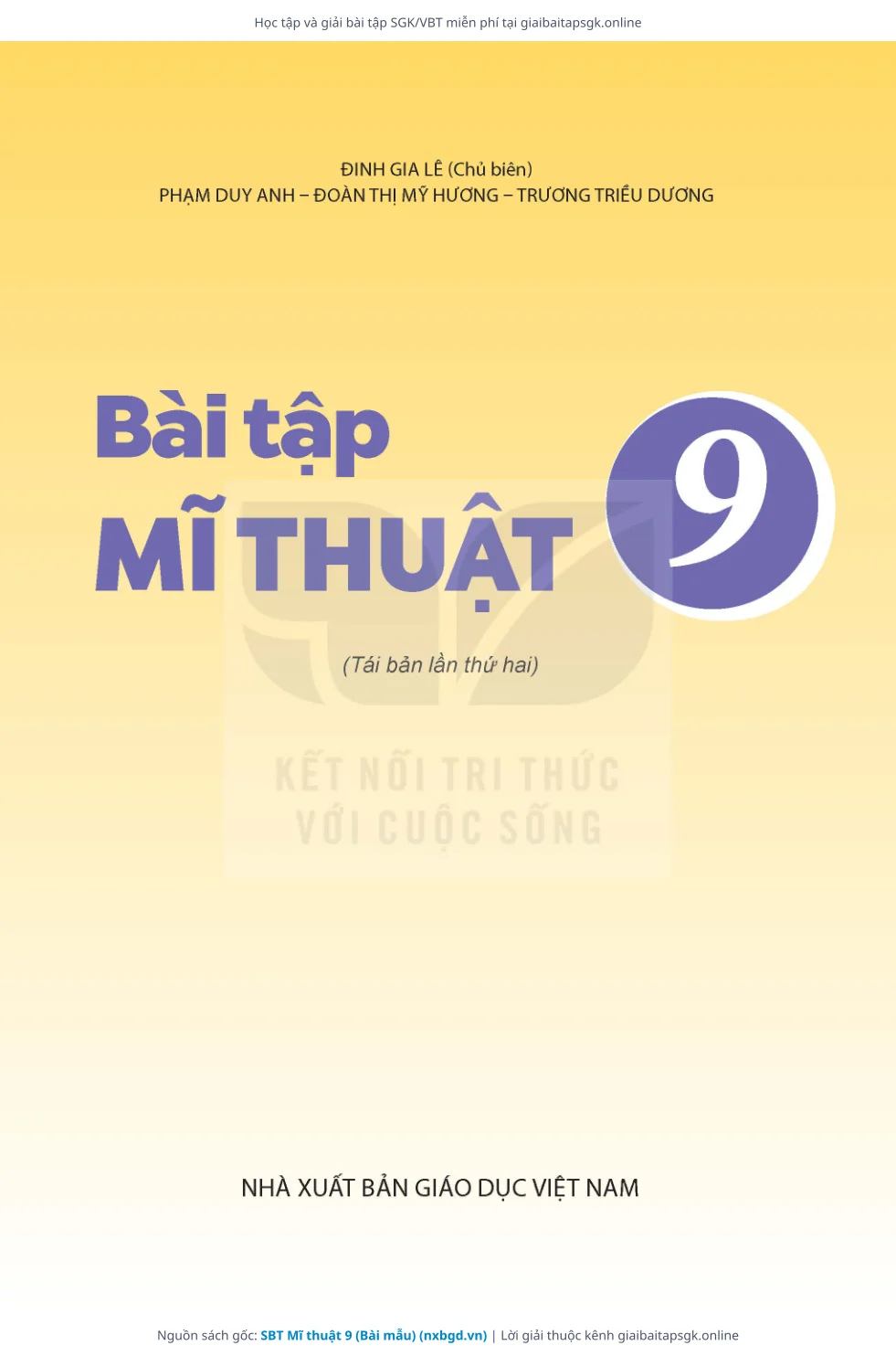 Trang 2 sách giáo khoa SBT Mĩ thuật 9 (Bài mẫu) thu nhỏ