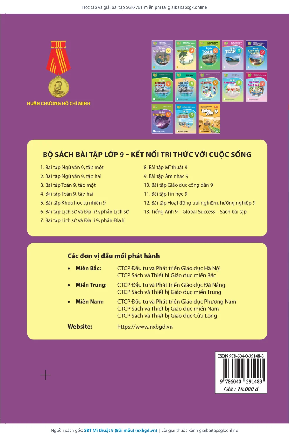 Trang 8 sách giáo khoa SBT Mĩ thuật 9 (Bài mẫu) thu nhỏ