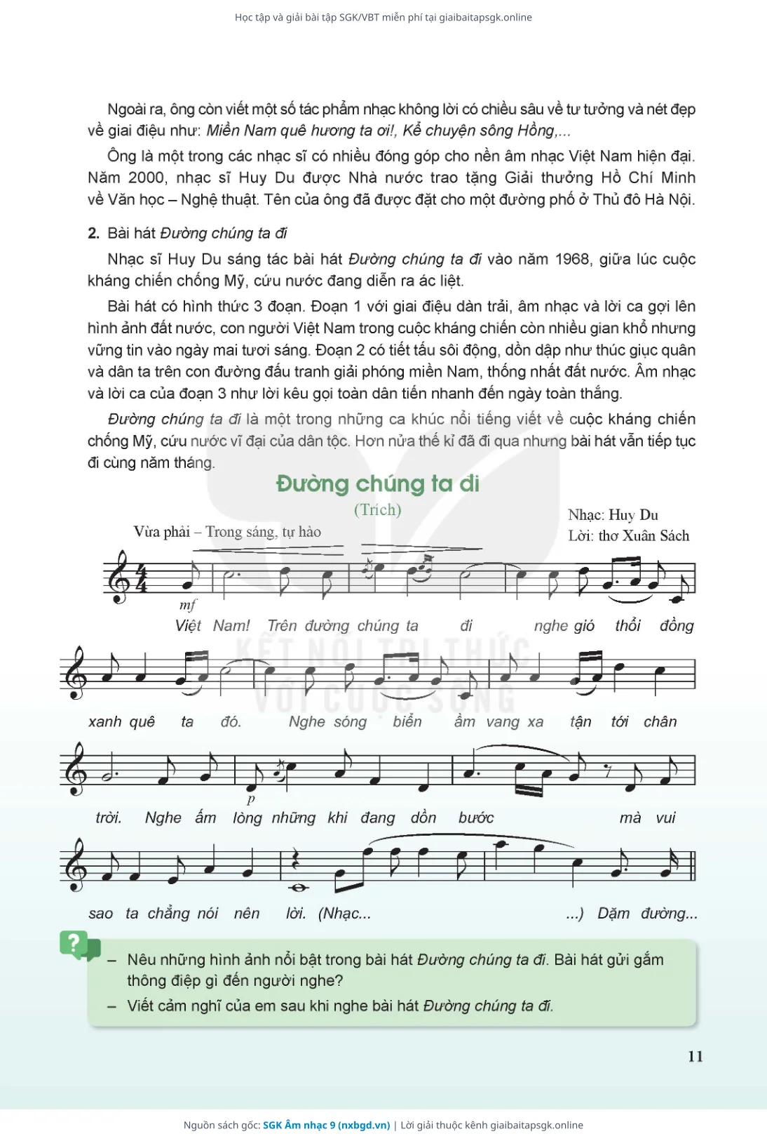 Trang 12 sách giáo khoa SGK Âm nhạc 9 thu nhỏ