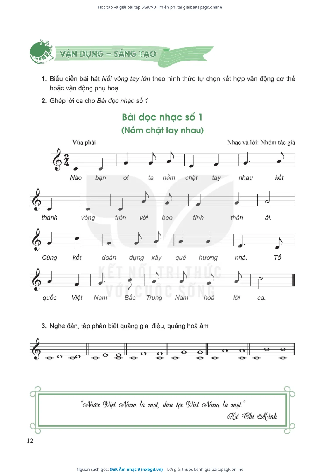 Trang 13 sách giáo khoa SGK Âm nhạc 9 thu nhỏ