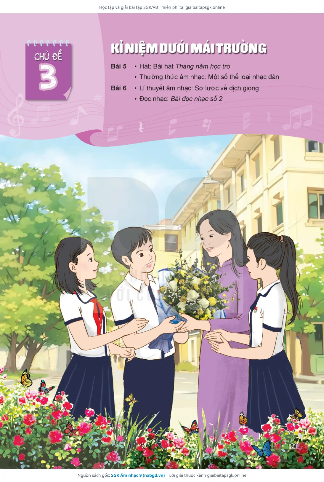 Trang 22 sách giáo khoa SGK Âm nhạc 9 thu nhỏ