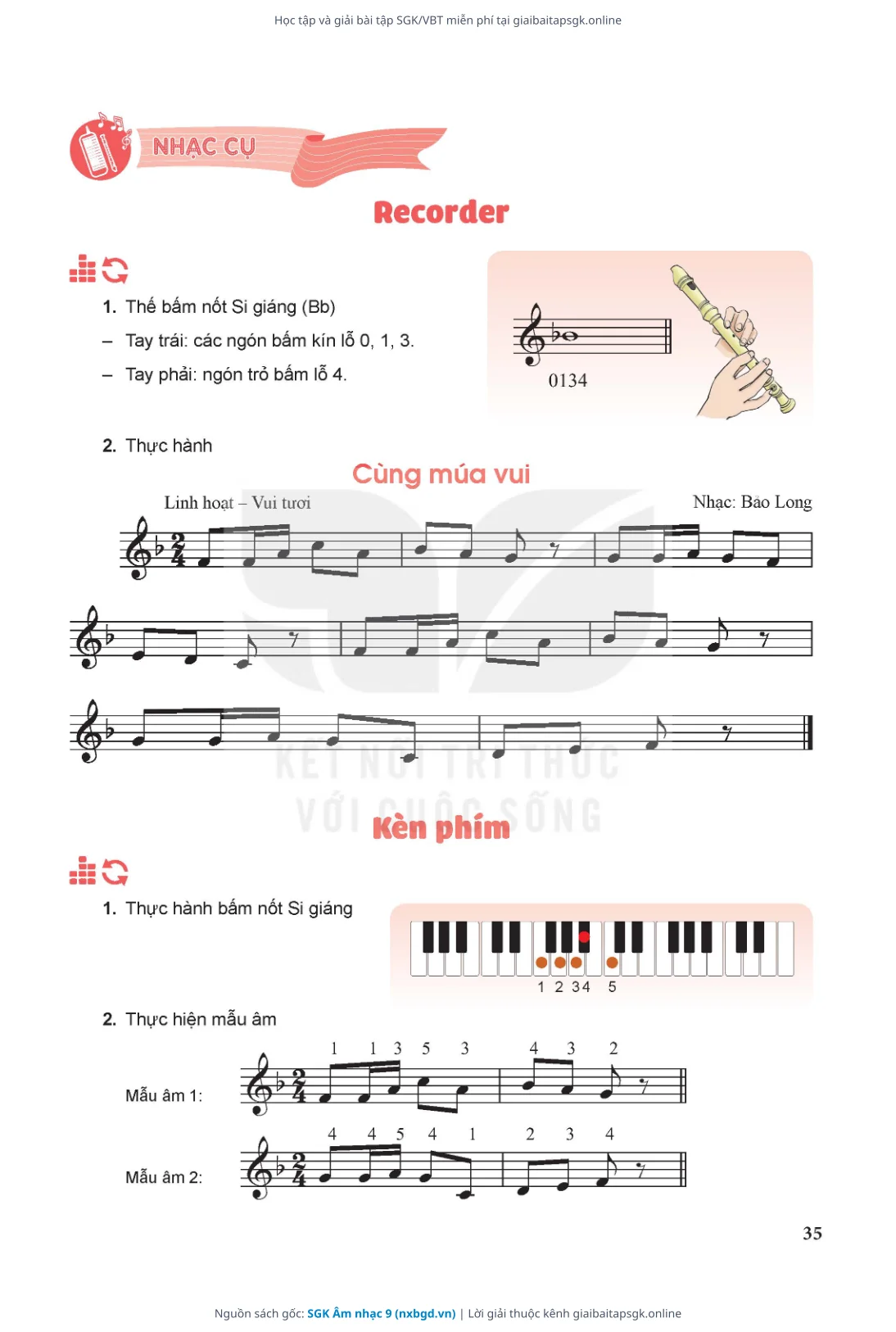 Trang 36 sách giáo khoa SGK Âm nhạc 9 thu nhỏ