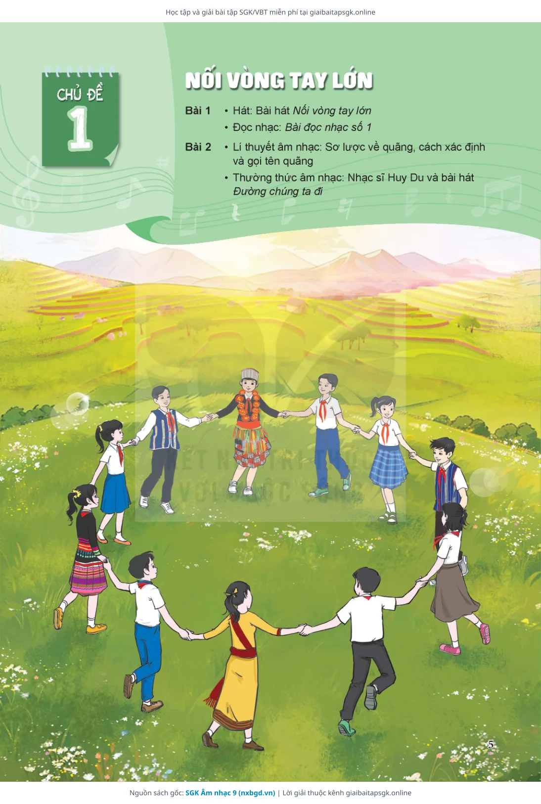 Trang 6 sách giáo khoa SGK Âm nhạc 9 thu nhỏ