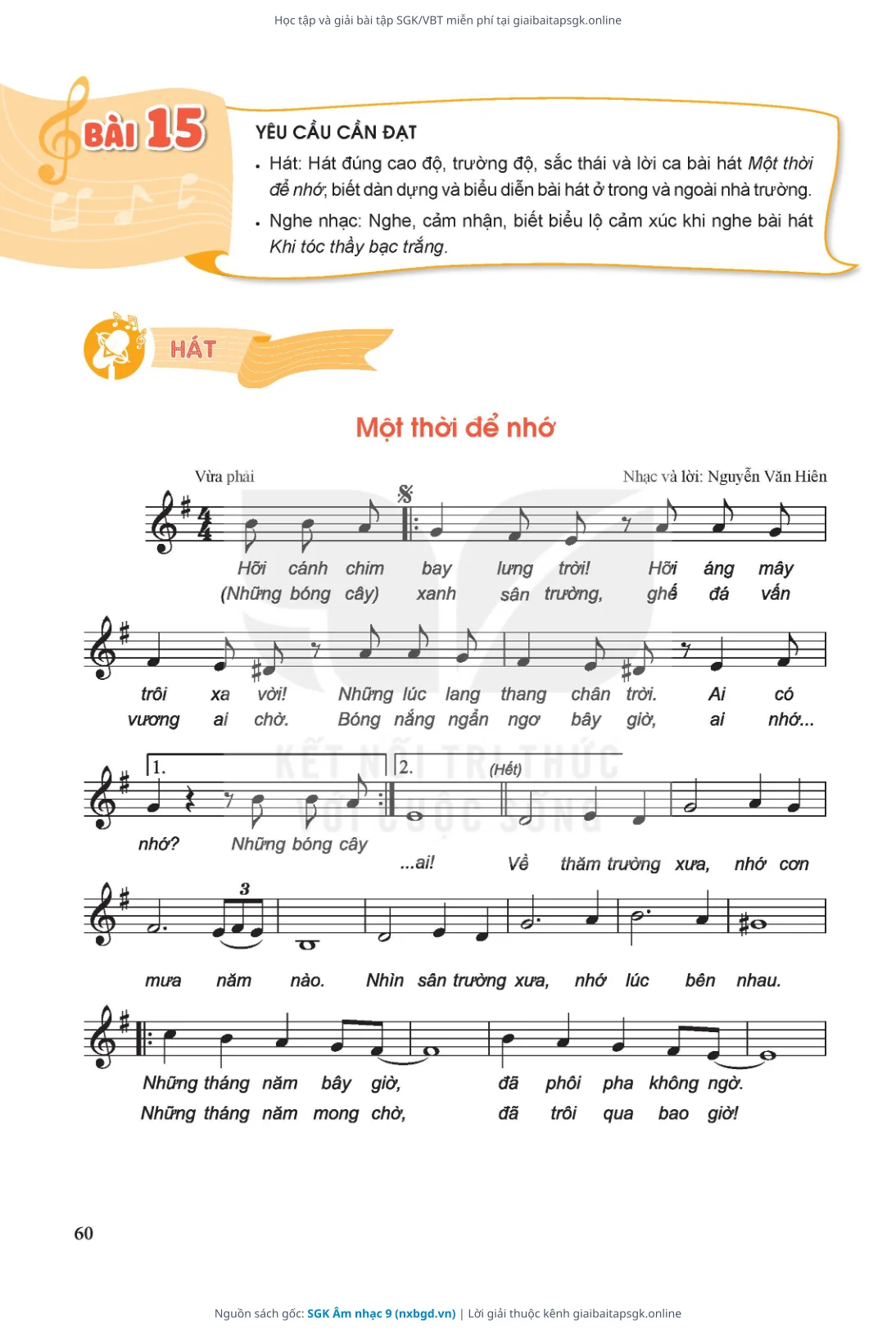 Trang 61 sách giáo khoa SGK Âm nhạc 9 thu nhỏ