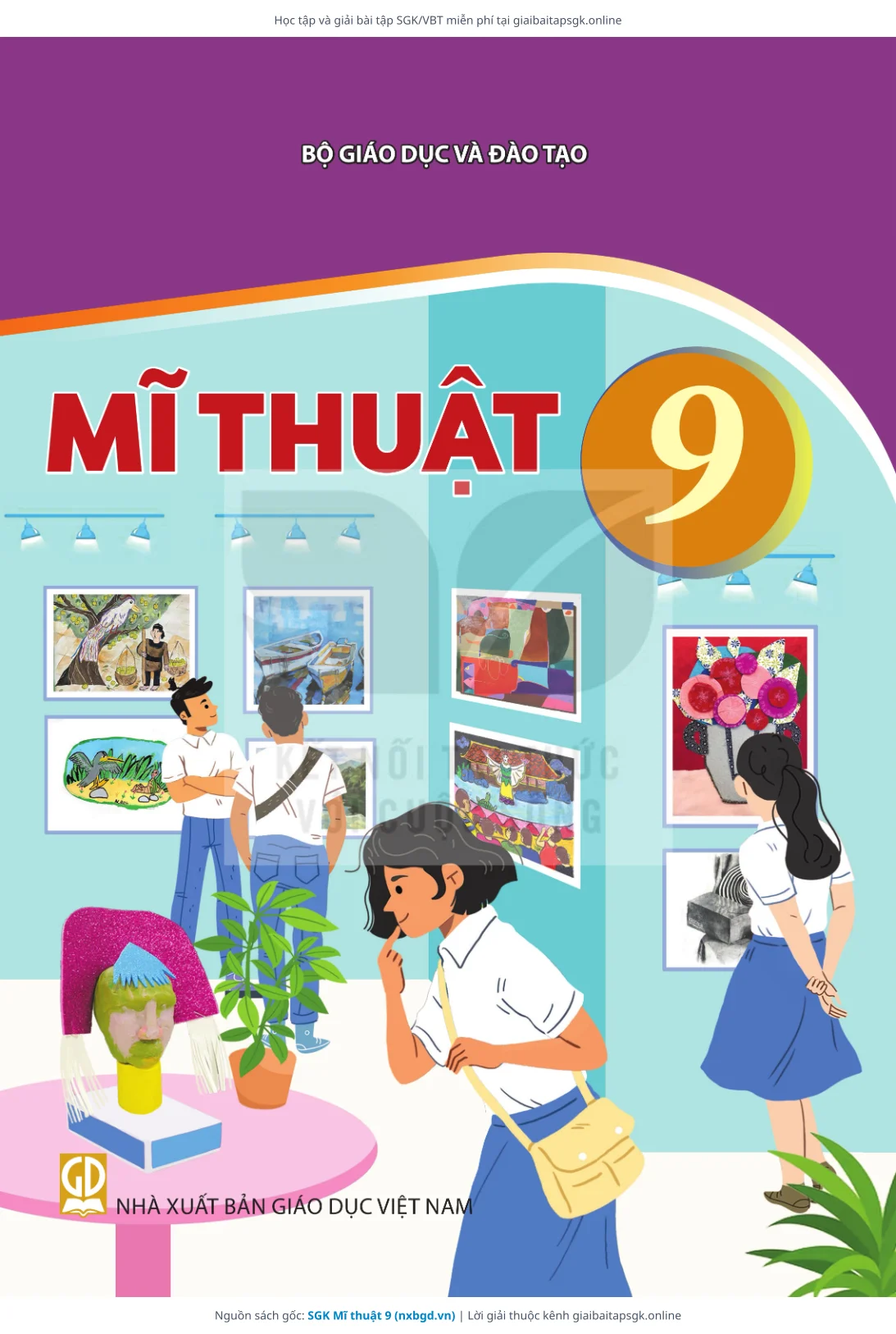Trang 1 sách giáo khoa SGK Mĩ thuật 9 bản chuẩn