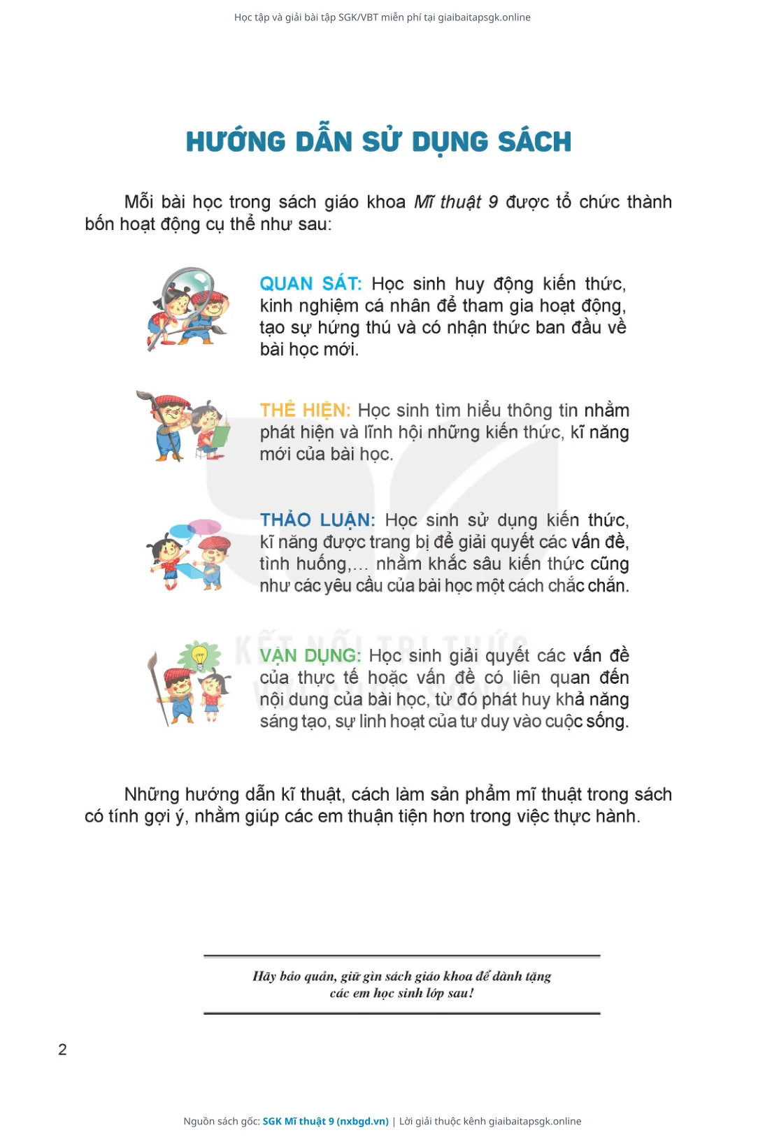 Trang 3 sách giáo khoa SGK Mĩ thuật 9 thu nhỏ