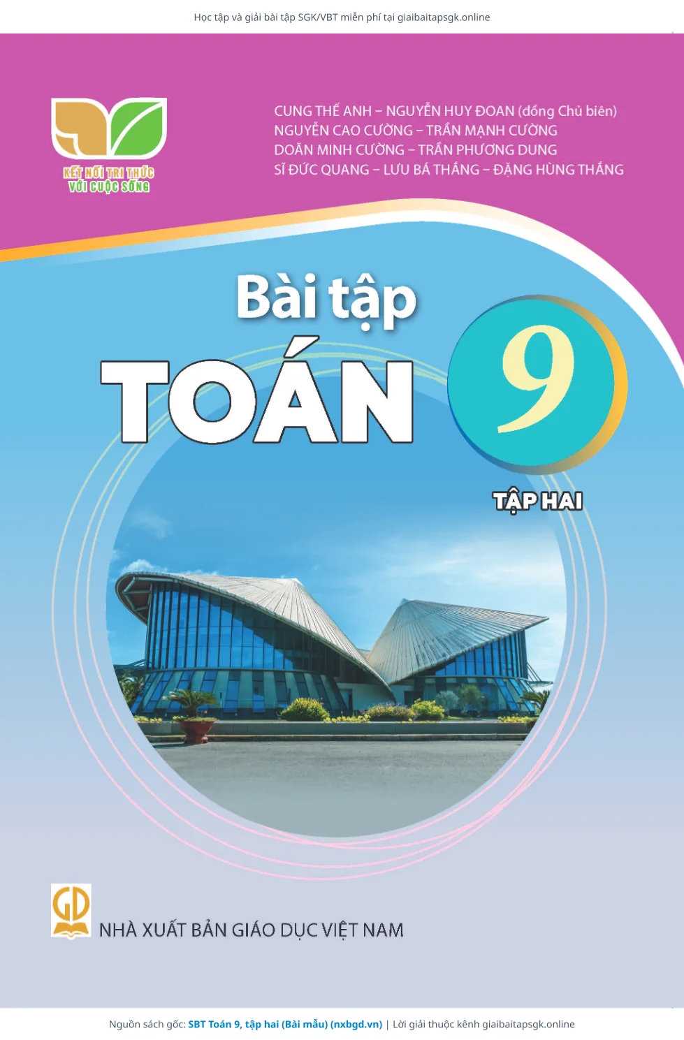 Trang 1 sách giáo khoa SBT Toán 9, tập hai (Bài mẫu) bản chuẩn