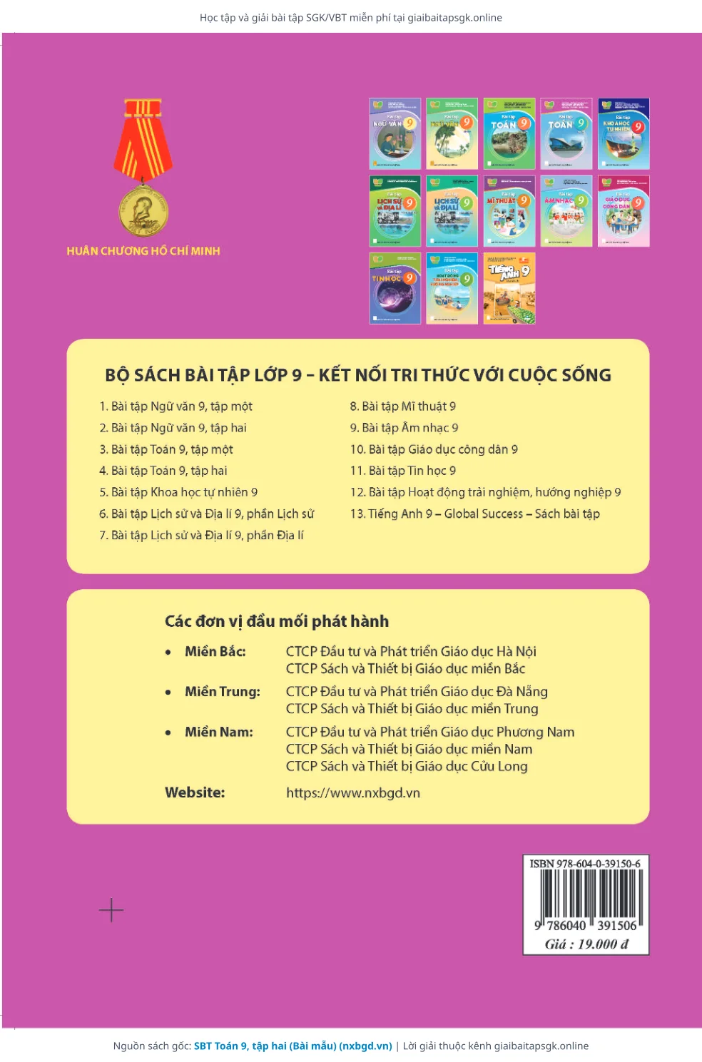 Trang 8 sách giáo khoa SBT Toán 9, tập hai (Bài mẫu) thu nhỏ