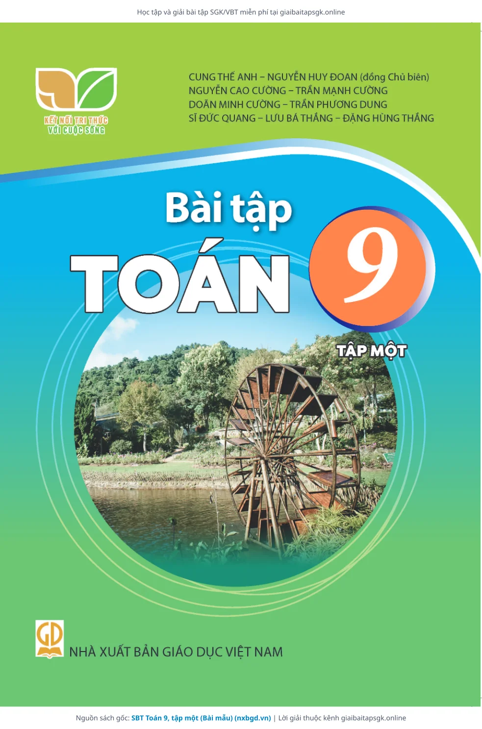 Trang 1 sách giáo khoa SBT Toán 9, tập một (Bài mẫu) bản chuẩn