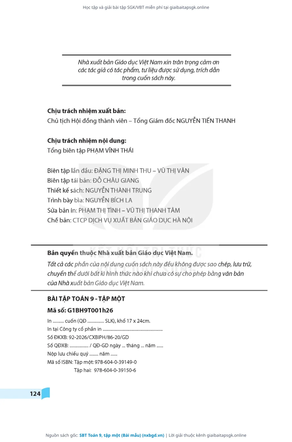 Trang 7 sách giáo khoa SBT Toán 9, tập một (Bài mẫu) thu nhỏ