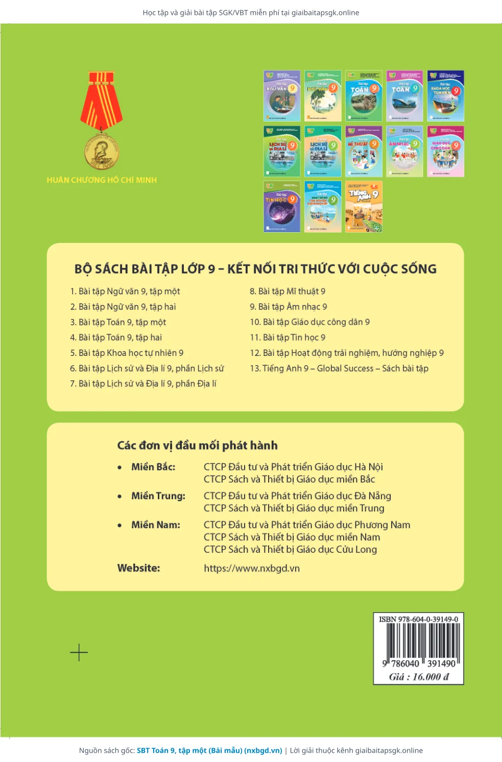 Trang 8 sách giáo khoa SBT Toán 9, tập một (Bài mẫu) thu nhỏ