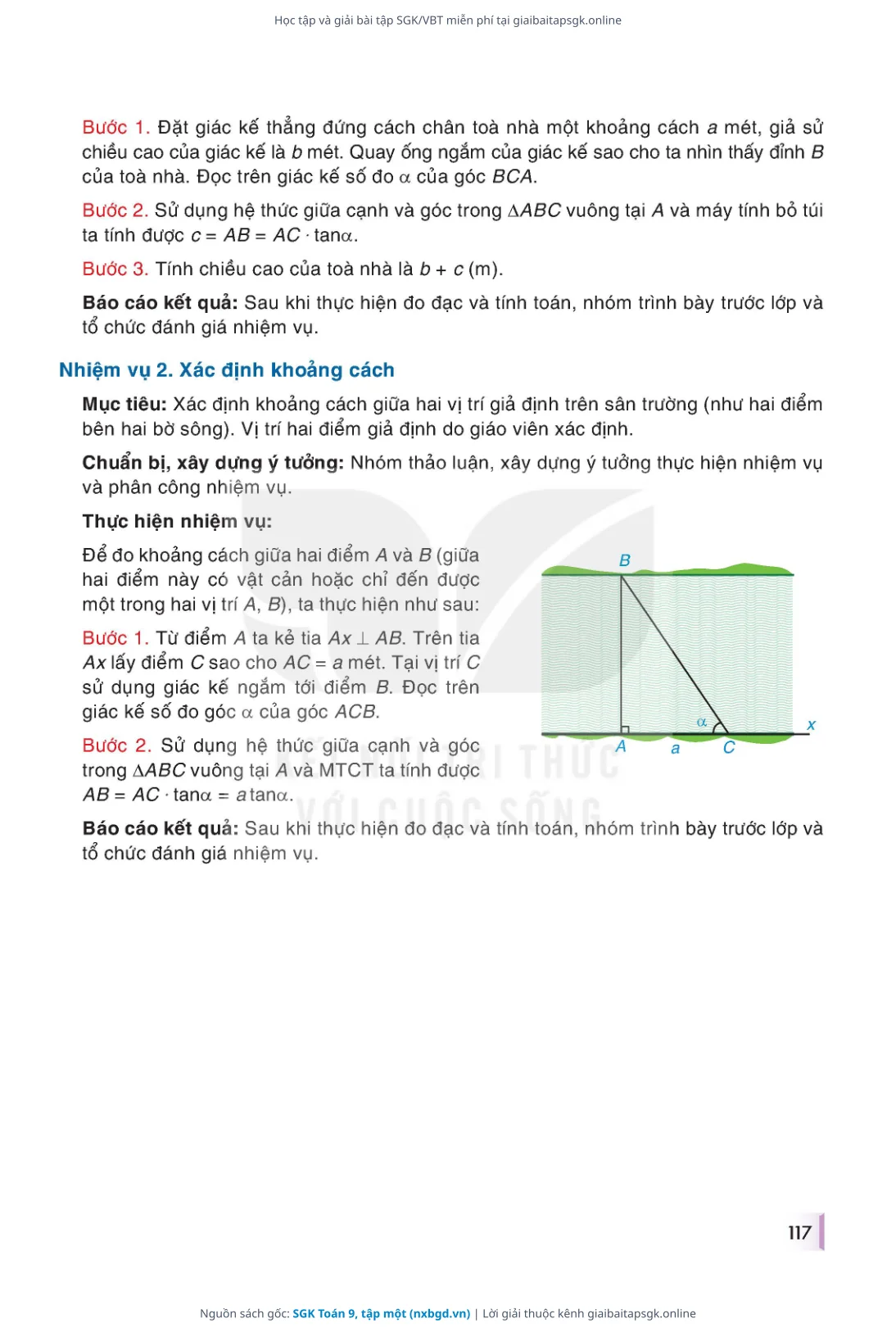 Trang 118 sách giáo khoa SGK Toán 9, tập một thu nhỏ