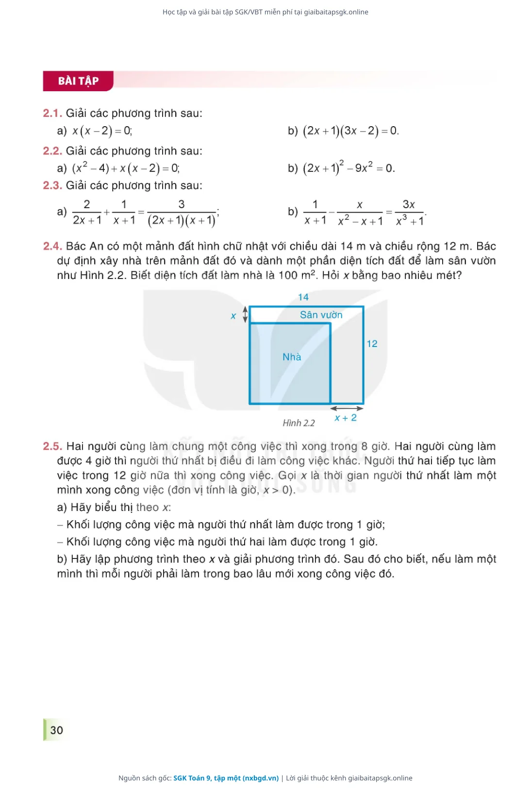 Trang 31 sách giáo khoa SGK Toán 9, tập một thu nhỏ