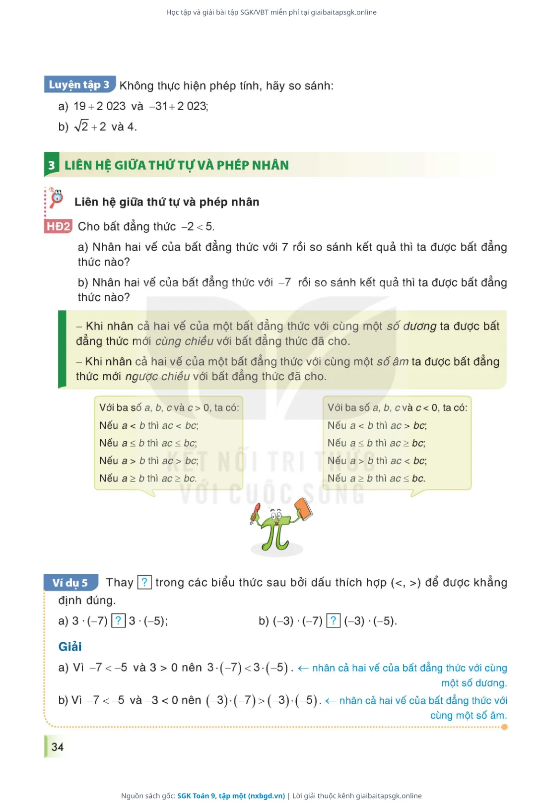 Trang 35 sách giáo khoa SGK Toán 9, tập một thu nhỏ