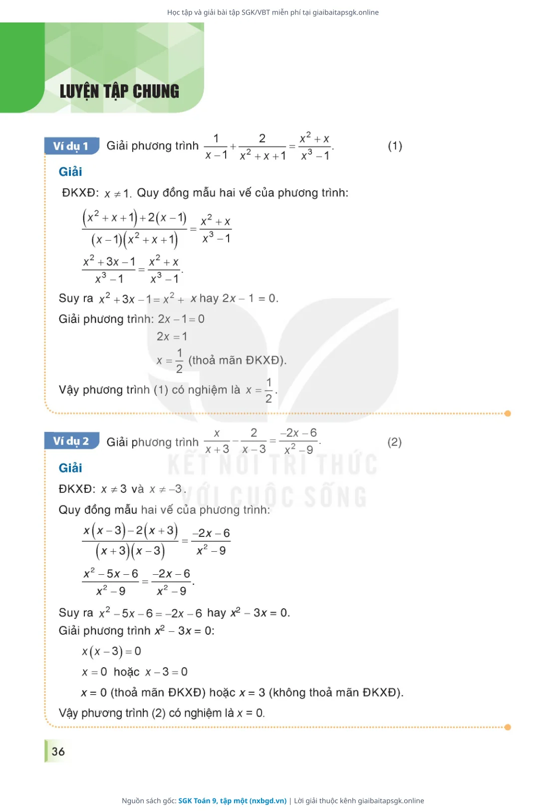 Trang 37 sách giáo khoa SGK Toán 9, tập một thu nhỏ