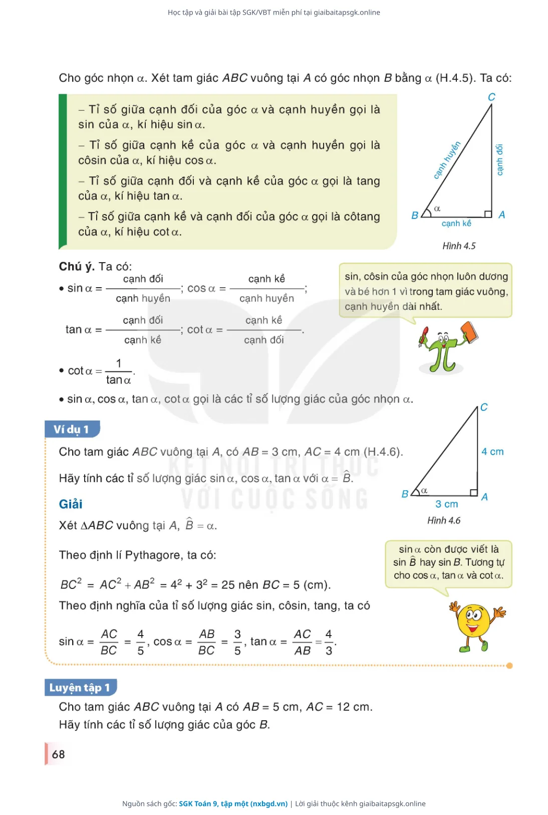 Trang 69 sách giáo khoa SGK Toán 9, tập một thu nhỏ