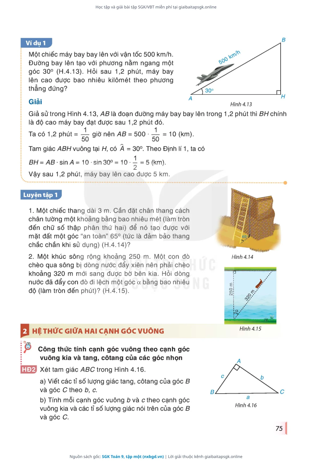 Trang 76 sách giáo khoa SGK Toán 9, tập một thu nhỏ