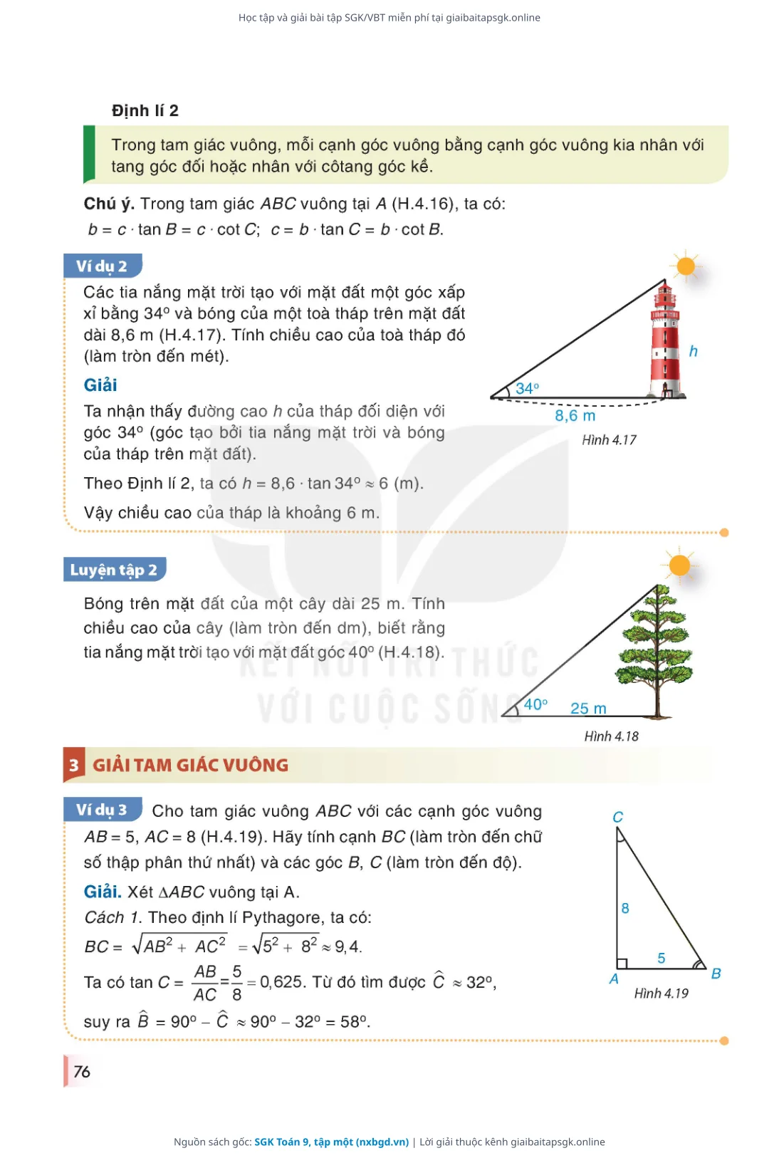 Trang 77 sách giáo khoa SGK Toán 9, tập một thu nhỏ