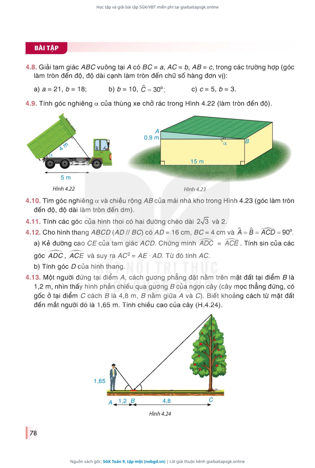 Trang 79 sách giáo khoa SGK Toán 9, tập một thu nhỏ