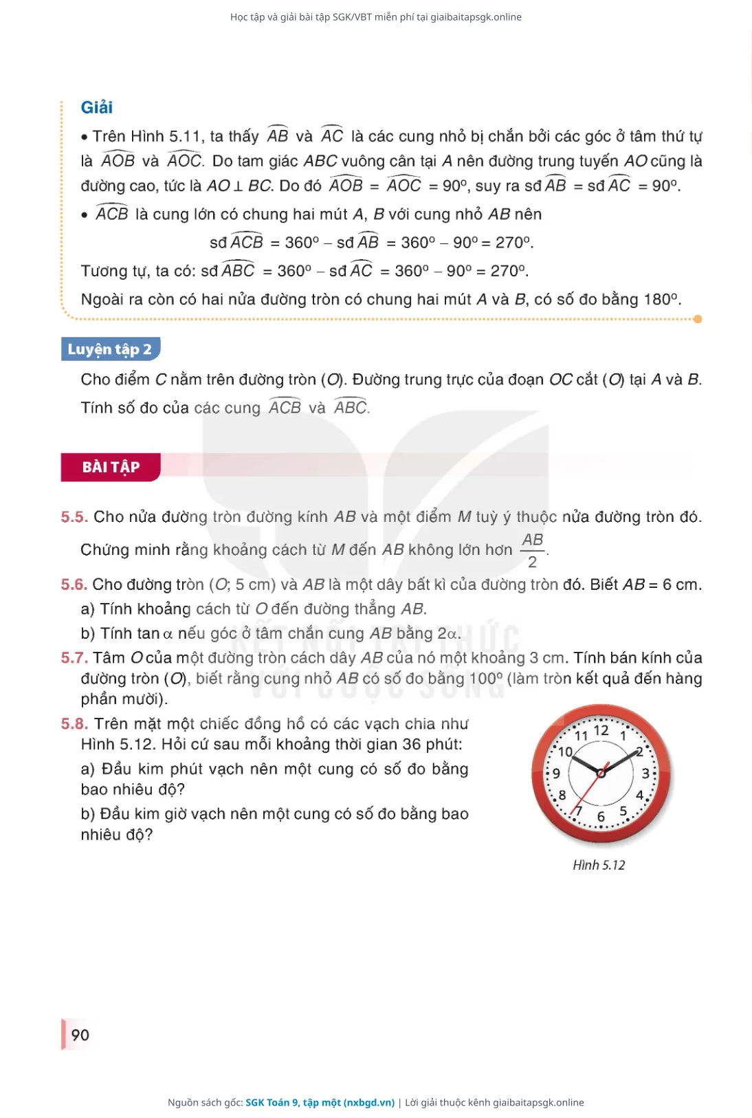 Trang 91 sách giáo khoa SGK Toán 9, tập một thu nhỏ