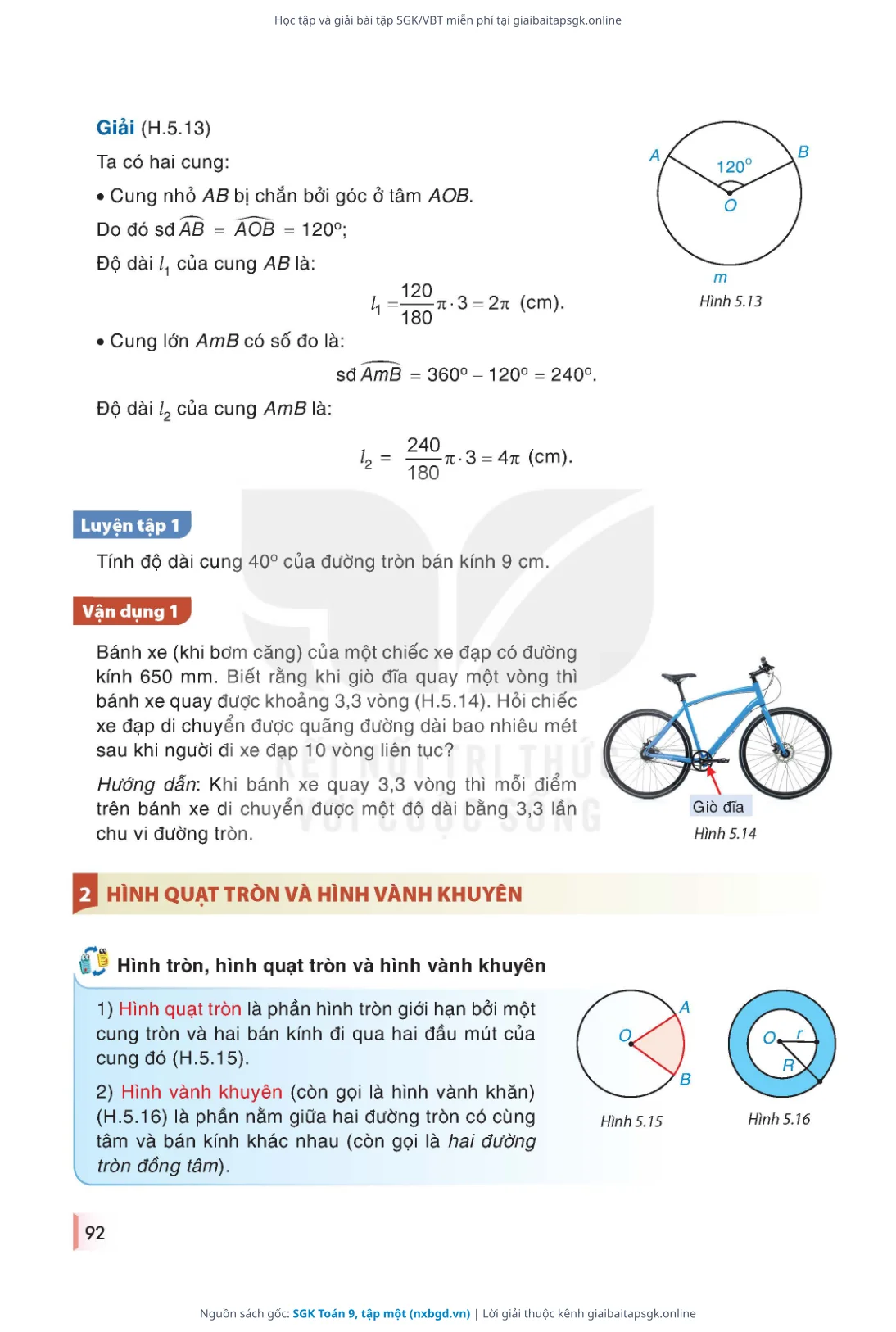 Trang 93 sách giáo khoa SGK Toán 9, tập một thu nhỏ